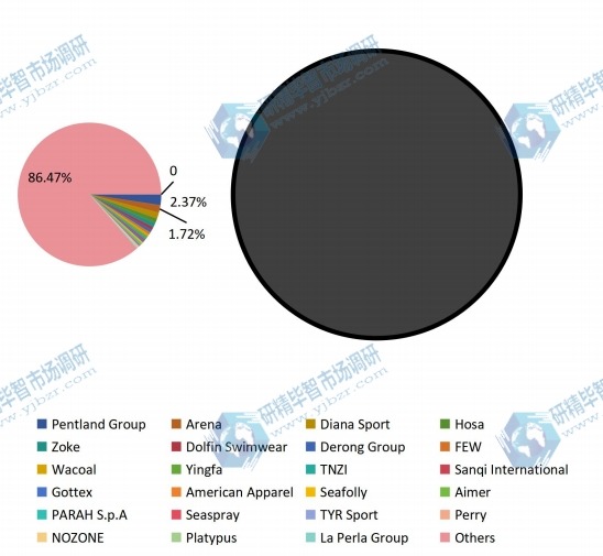 2016年全球供應(yīng)商泳裝銷(xiāo)量市場(chǎng)份額 2016年全球供應(yīng)商泳裝銷(xiāo)量市場(chǎng)份額