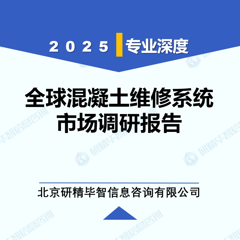 2025年全球與中國混凝土維修系統(tǒng)市場深度調(diào)研報告：行業(yè)趨勢與投資前景分析